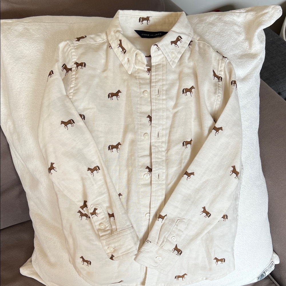 Janie and Jack boys button up.